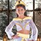 Girls Jasmine Costume Toddler Princess Outfit, With Glittered Pants And Headpiece